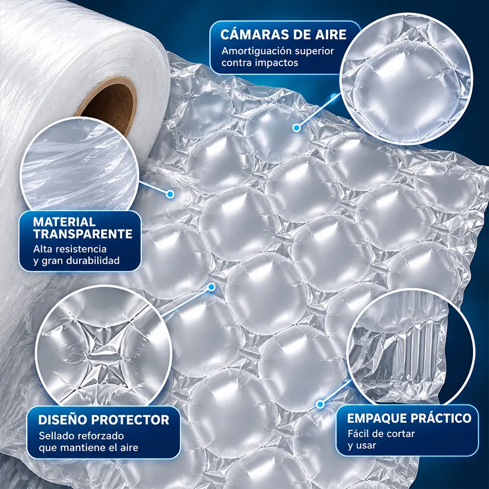 Bolsas de Burbuja Inflable de Protección 20 x 30 cm para Empaque y Envíos - Imagen 3