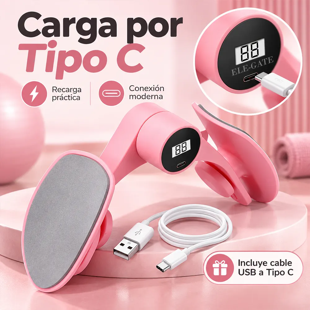 Ejercitador de Piernas y Glúteos con Contador Digital USB-C - Imagen 4