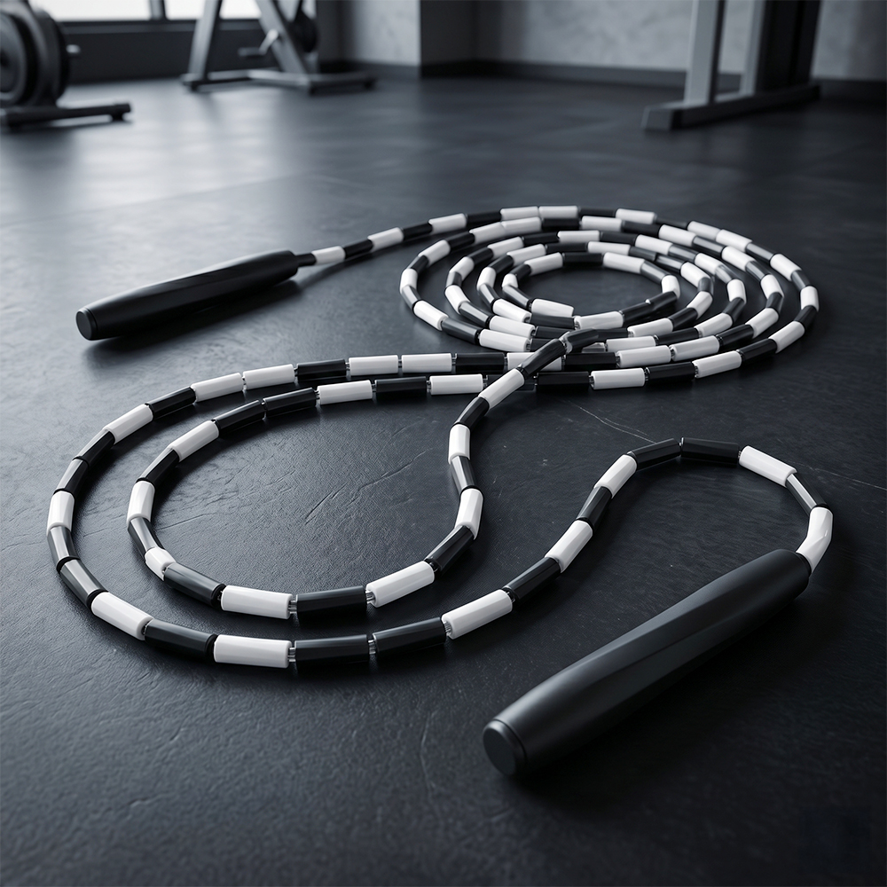 Cuerda de Saltar con Cuentas Plásticas Resistentes para Cardio 2 m - Image 3