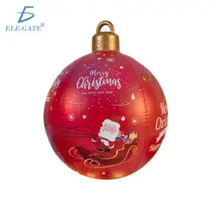 Esfera Navideña Inflable 70 × 60 cm con LED y Control Remoto