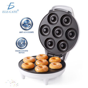 Máquina Eléctrica para Mini Donas 7 Piezas con Luces Indicadoras, Ventilación Rápida y Patas Antideslizantes