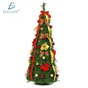 Árbol de Navidad Artificial Decorado con Luces, 150, 180 y 210 cm
