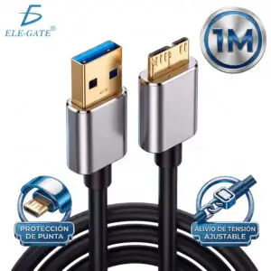 Cable USB 3.0 a Micro USB 3.0 Micro-B de 1 Metro