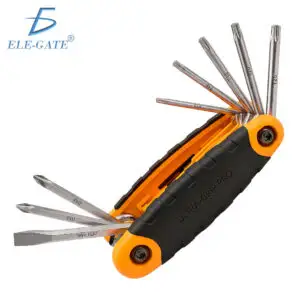 Llave Plegable 8 en 1 con Puntas Hexagonales y Torx