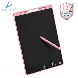Pizarra LCD de 12” Reutilizable para Escritura y Dibujo con Borrado de un Toque