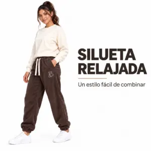 Pants Térmico de Algodón con Forro Polar con Diseño de Osito